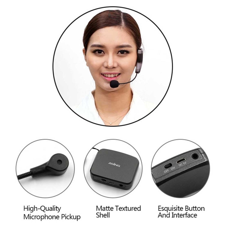 ASiNG WM01 2.4GHz Wireless Audio Transmission Electronic Pickup Microphone, Transmission Distance: 50m - Midrange Speaker & Frequency Divider by ASiNG | Online Shopping South Africa | PMC Jewellery | Buy Now Pay Later Mobicred