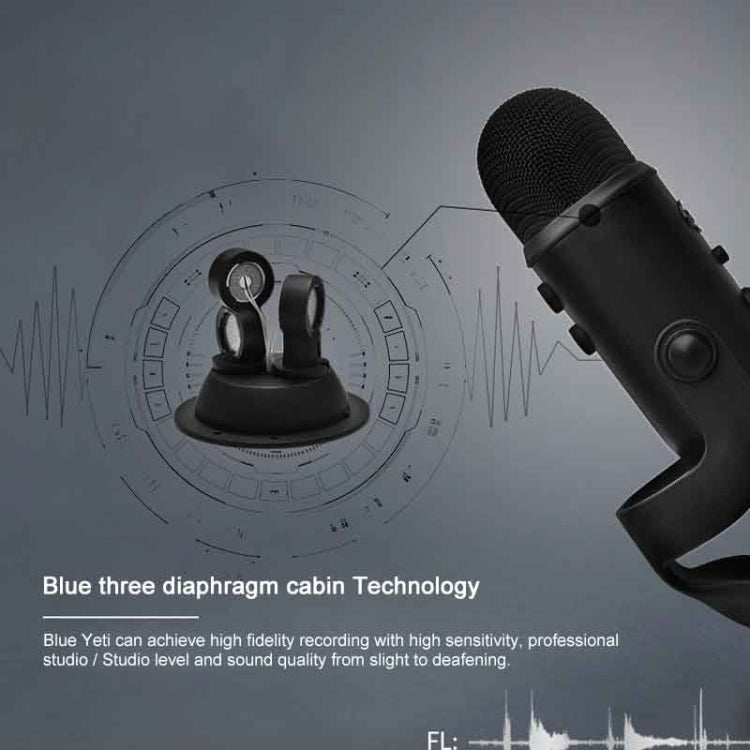 Logitech Blue Yeti USB Condenser Microphone(Blue) - Microphone by Logitech | Online Shopping South Africa | PMC TechLife | Buy Now Pay Later Mobicred
