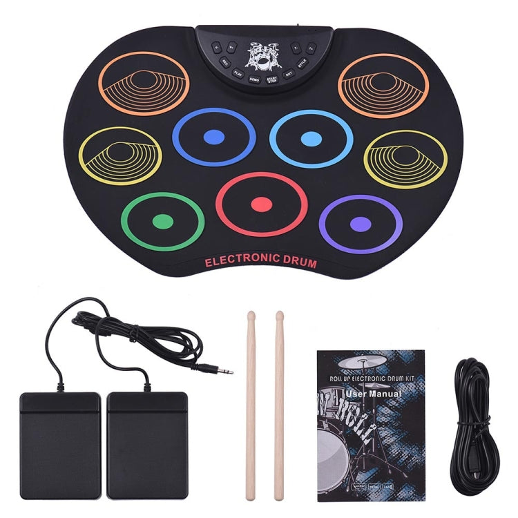 USB Colorful Hand Roll Electronic Drum Children Percussion Instrument - Percussion Instruments Accessories by PMC Jewellery | Online Shopping South Africa | PMC Jewellery