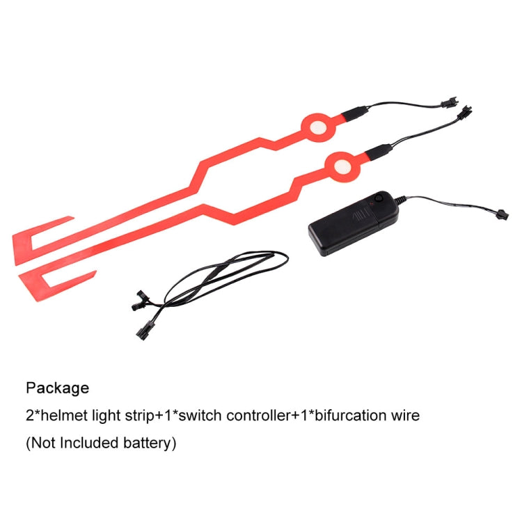 MB-MHL002 Motorcycle Modification Accessories Universal Pasteable Helmet Light Strip(Red) - Ornamental Parts by PMC TechLife | Online Shopping South Africa | PMC TechLife | Buy Now Pay Later Mobicred