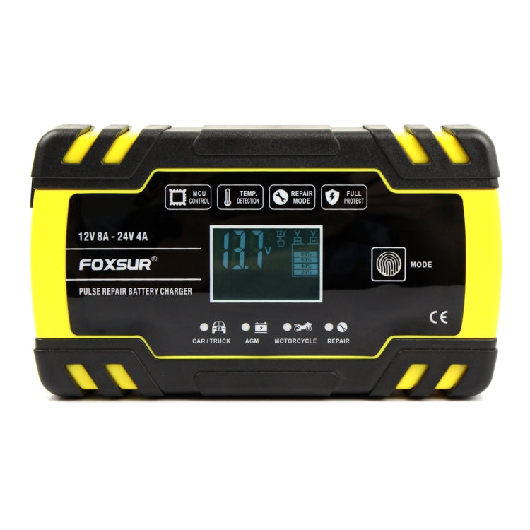 FOXSUR 12V-24V Car Motorcycle Truck Repair Battery Charger AGM Charger, US Plug - Battery Charger by FOXSUR | Online Shopping South Africa | PMC Jewellery | Buy Now Pay Later Mobicred