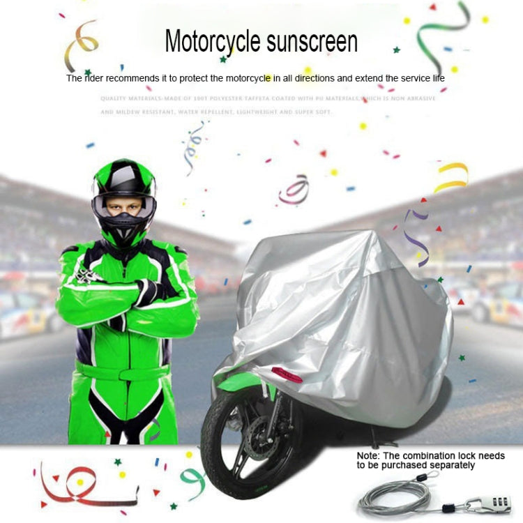 210D Oxford Cloth Motorcycle Electric Car Rainproof Dust-proof Cover, Size: XL (Black Silver) - Raincoat by PMC Jewellery | Online Shopping South Africa | PMC Jewellery | Buy Now Pay Later Mobicred