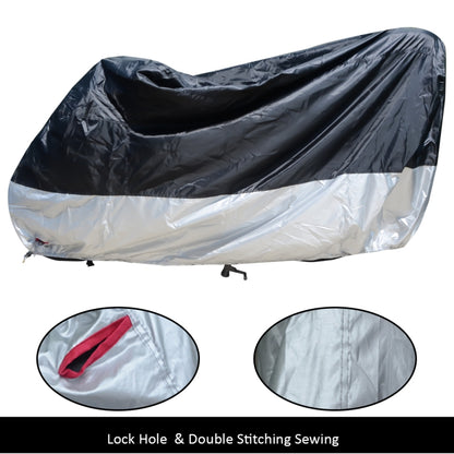 210D Oxford Cloth Motorcycle Electric Car Rainproof Dust-proof Cover, Size: L (Silver) - Raincoat by PMC Jewellery | Online Shopping South Africa | PMC Jewellery | Buy Now Pay Later Mobicred