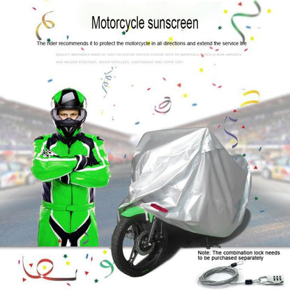 210D Oxford Cloth Motorcycle Electric Car Rainproof Dust-proof Cover, Size: L (Silver) - Raincoat by PMC Jewellery | Online Shopping South Africa | PMC Jewellery | Buy Now Pay Later Mobicred