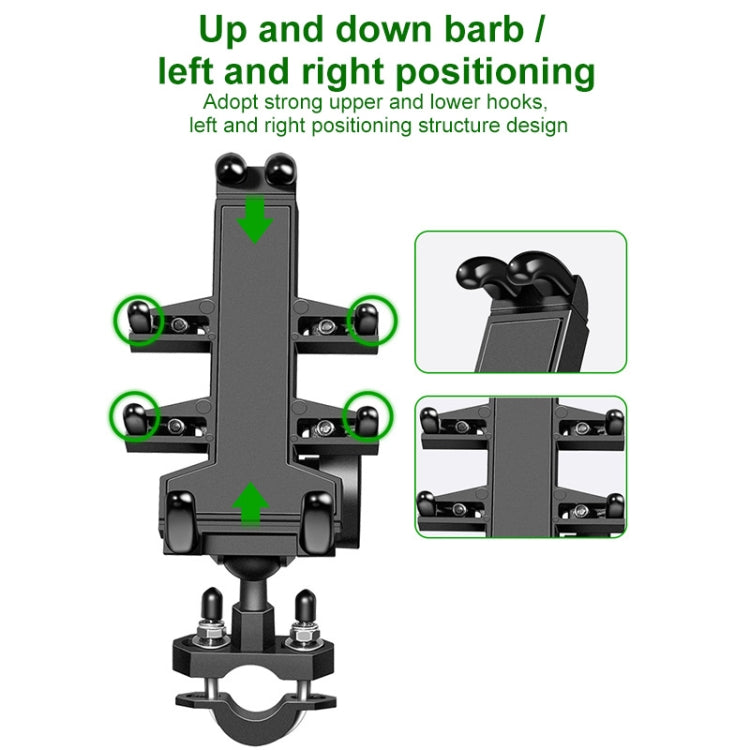 M8 Bolt Ball-Head Motorcycle Multi-function Eight-jaw Aluminum Phone Navigation Holder Bracket - Holder by PMC TechLife | Online Shopping South Africa | PMC TechLife | Buy Now Pay Later Mobicred