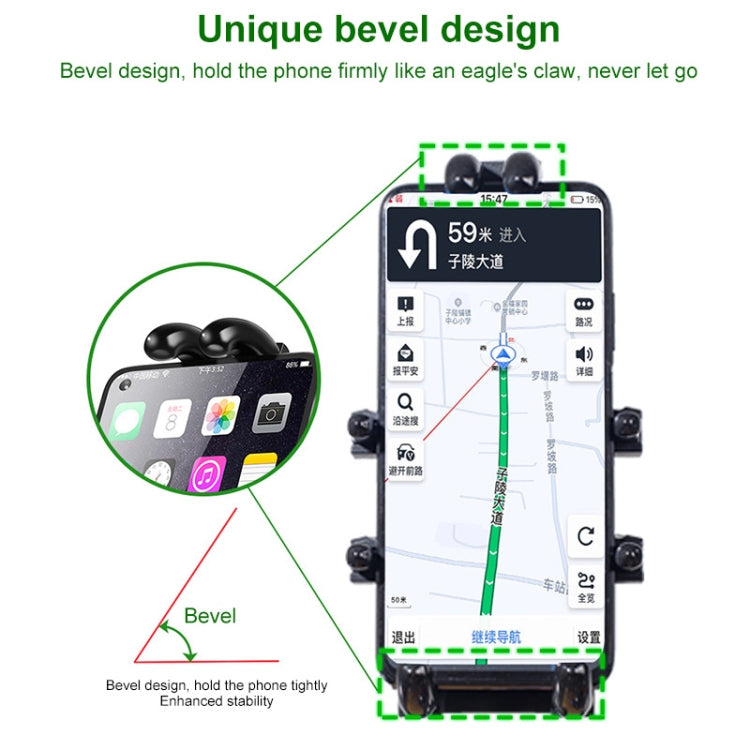 M8 Bolt Ball-Head Motorcycle Multi-function Eight-jaw Aluminum Phone Navigation Bracket with Anti-theft Knobs - free shipping - PMC TechLife - Order now!