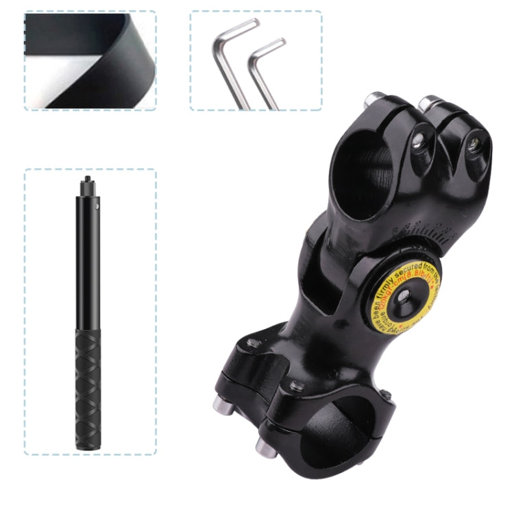 Motorcycle Bicycle Handlebar Fixture Mount Camera Bracket Adapter with Monopod Stand(Black) - Holder by PMC Jewellery | Online Shopping South Africa | PMC Jewellery | Buy Now Pay Later Mobicred