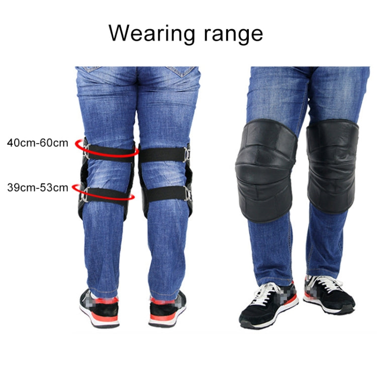 1 Pair Leather Wool Motorcycle Kneepad Windproof Warming Knee Pads Legs Protector Thickening Cold-Proof - Protective Gear by PMC Jewellery | Online Shopping South Africa | PMC Jewellery | Buy Now Pay Later Mobicred