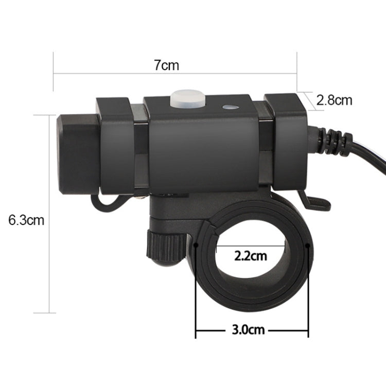 Motorcycle Mobile Phone Charger QC3.0 PD Fast Charge Charger U-type Terminal - Electrical System by PMC TechLife | Online Shopping South Africa | PMC TechLife | Buy Now Pay Later Mobicred