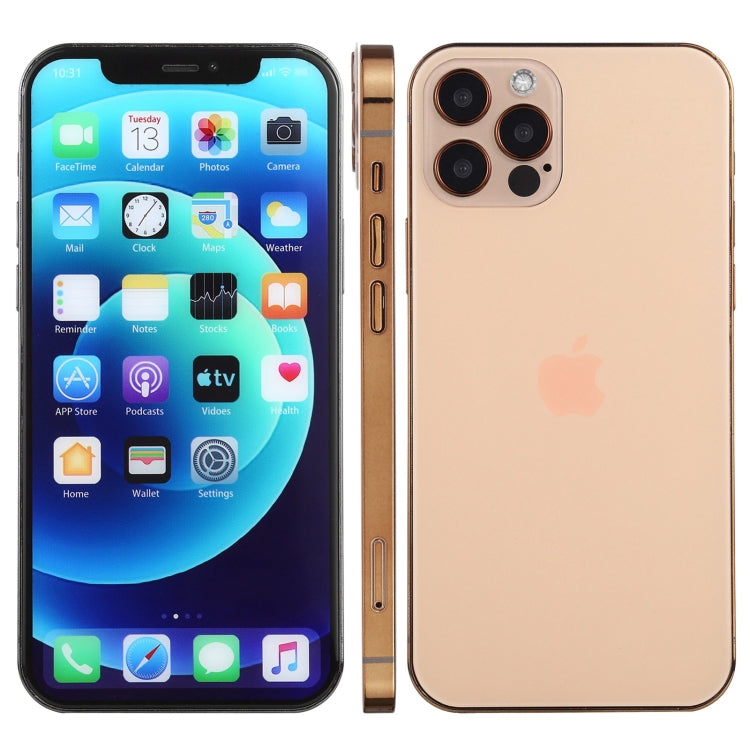For iPhone 12 Pro Max Color Screen Non-Working Fake Dummy Display Model (Gold) - free shipping - PMC Jewellery - Order now!