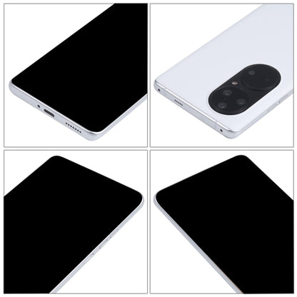 For Huawei P50 Pro Black Screen Non-Working Fake Dummy Display Model (White) - For Huawei by PMC Jewellery | Online Shopping South Africa | PMC Jewellery | Buy Now Pay Later Mobicred