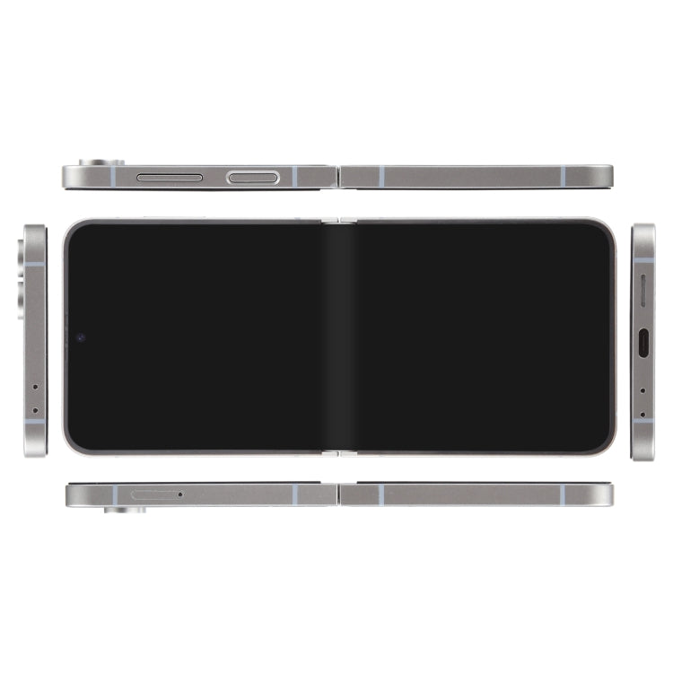 For Samsung Galaxy Z Flip6 Black Screen Non-Working Fake Dummy Display Model (Silver) - For Galaxy by PMC Jewellery | Online Shopping South Africa | PMC Jewellery | Buy Now Pay Later Mobicred