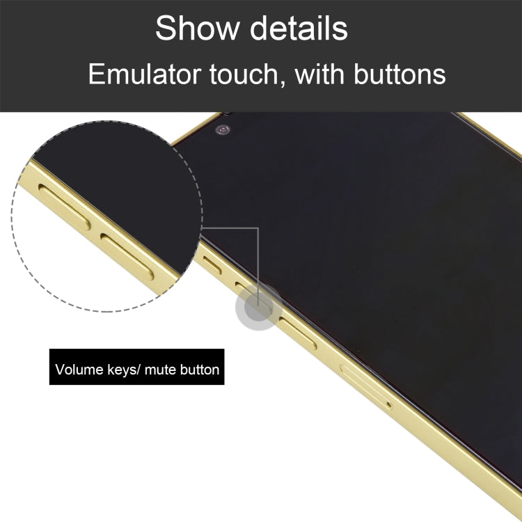 For iPhone 14 Black Screen Non-Working Fake Dummy Display Model(Yellow) - free shipping - PMC Jewellery - Order now!