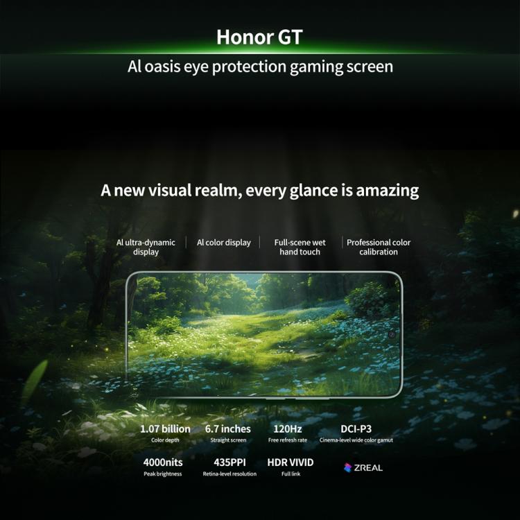 Honor GT, 16GB+1TB, In-screen Fingerprint, 6.7 inch MagicOS 9.0 Android 15.0 Snapdragon 8 Gen 3 Octa Core, Network: 5G, OTG, NFC (White) - free shipping - PMc TechLife - Order now!