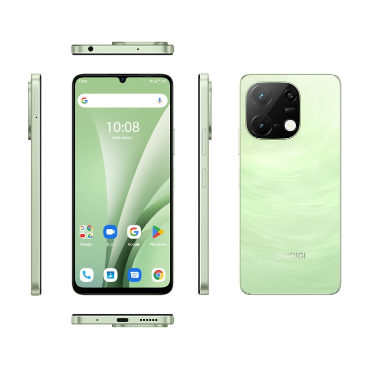 [HK Warehouse] UMIDIGI G9C, 6GB+128GB, Face ID & Side Fingerprint Identification, 6.75 inch Android 14 MediaTek Helio G36 Octa Core, Network: 4G (Green) - UMIDIGI by UMIDIGI | Online Shopping South Africa | PMC Jewellery | Buy Now Pay Later Mobicred