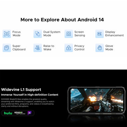 DOOGEE Blade 10 Max, 8GB+256GB, 6.56 inch + 1.54 inch Android 14 Spreadtrum T606 Octa Core, Network: 4G, OTG, NFC (Black) - DOOGEE by DOOGEE | Online Shopping South Africa | PMC Jewellery | Buy Now Pay Later Mobicred