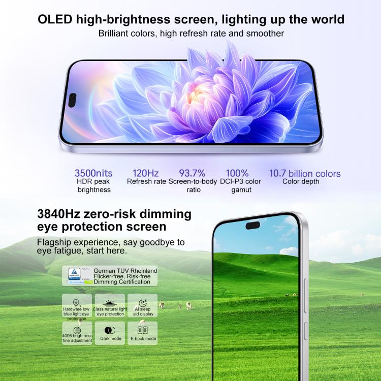 Honor X70i, 12GB+256GB, In-screen Fingerprint, 6.7 inch MagicOS 9.0 Android 15.0 Dimensity 7025 Ultra Octa Core, Network: 5G, OTG, NFC (Cyan) - free shipping - PMc TechLife - Order now!