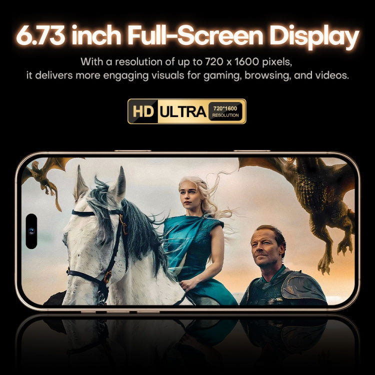 i16 Pro Max / A08, 3GB+32GB, 6.73 inch Screen, Face Identification, Android 8.1 MTK6753 Octa Core, Network: 3G, Dual SIM, EU Plug (White) - free shipping - PMC Jewellery - Order now!