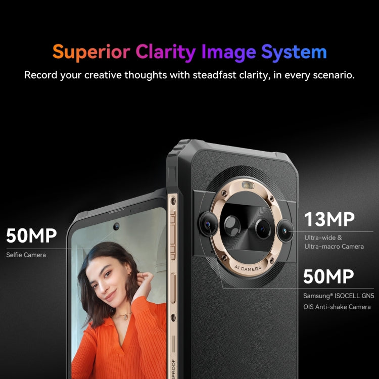 [HK Warehouse] Blackview BL9000 Pro 5G, Thermal Imaging Camera, 12GB+512GB, IP68/IP69K/MIL-STD-810H, 6.78 inch Android 14 MediaTek Dimensity 8020 Octa Core, Network: 5G, NFC, OTG (Black) - Blackview by Blackview | Online Shopping South Africa | PMC Jewellery | Buy Now Pay Later Mobicred
