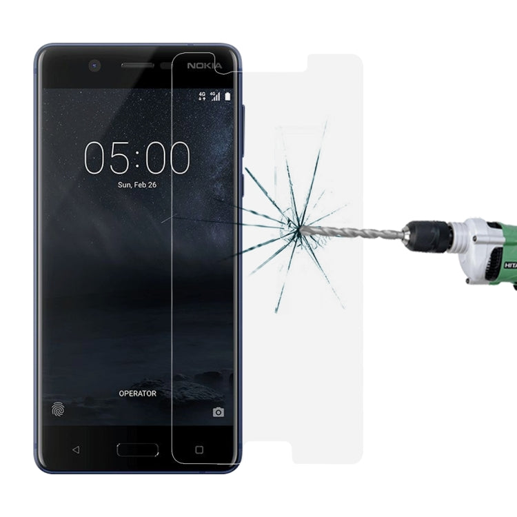 For Nokia 5 0.26mm 9H Surface Hardness Explosion-proof Non-full Screen Tempered Glass Screen Film - Nokia Tempered Glass by DIYLooks | Online Shopping South Africa | PMC Jewellery | Buy Now Pay Later Mobicred