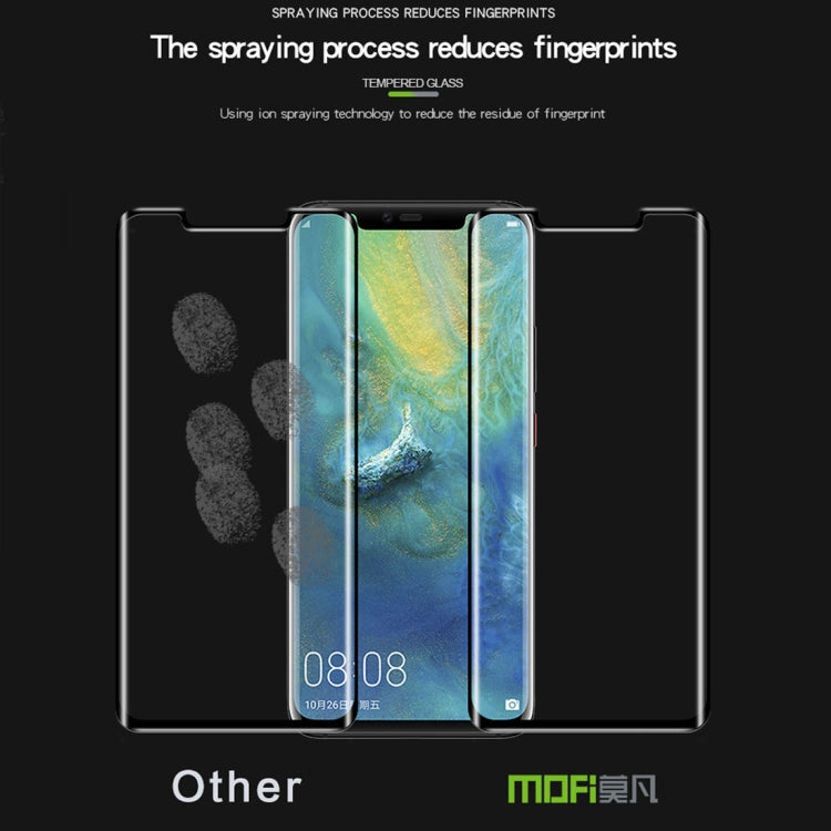 MOFI 9H 3D Explosion-proof Curved Screen Full Glue Tempered Glass Film for Huawei Mate 20 Pro(Black) - Huawei Tempered Glass by MOFI | Online Shopping South Africa | PMC Jewellery