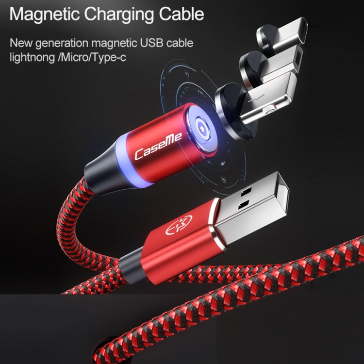 CaseMe Series 2 USB to Micro USB Magnetic Charging Cable, Length: 1m (Red) - Micro USB Cable by CaseMe | Online Shopping South Africa | PMC Jewellery | Buy Now Pay Later Mobicred