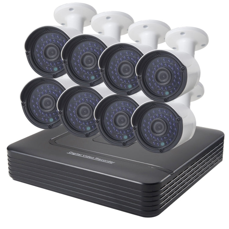 A8B2 8Ch Bullet IP Camera NVR Kit, Support Night Vision / Motion Detection, IR Distance: 20m - free shipping - PMc TechLife - Order now!