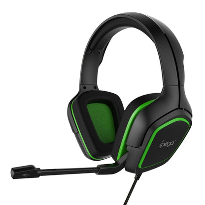 IPEGA PG-R006 Computer Games Wired Headset Noise Reduction Headphones with Mic for Sony PS4 / Nintendo Switch Lite / PC / Phones(Green) - Multimedia Headset by ipega | Online Shopping South Africa | PMC Jewellery | Buy Now Pay Later Mobicred