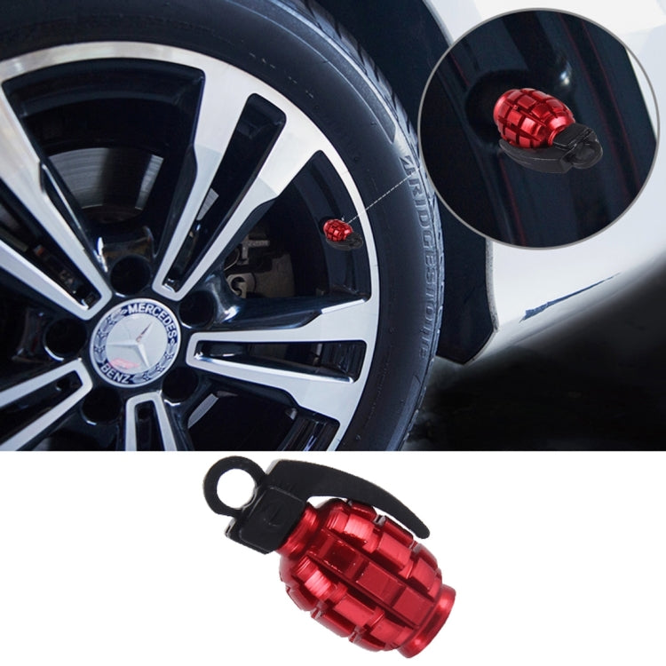 4 PCS Universal Car Tire Valve Caps(Red) - Tire Valve Caps by PMC TechLife | Online Shopping South Africa | PMC TechLife | Buy Now Pay Later Mobicred