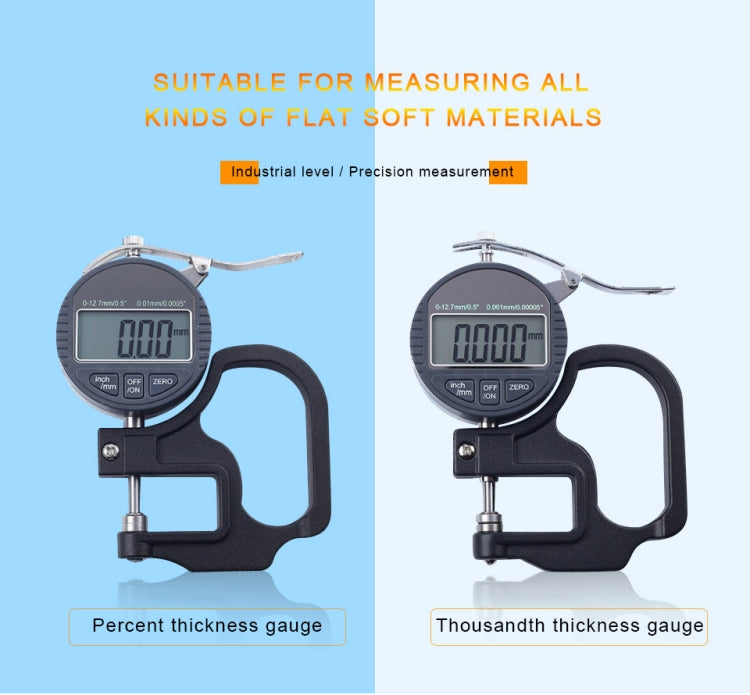 0-25mm Range 30mm Probe Digital Display Micrometer Thickness Gauge - Coating Thickness Gauge by PMC TechLife | Online Shopping South Africa | PMC TechLife | Buy Now Pay Later Mobicred