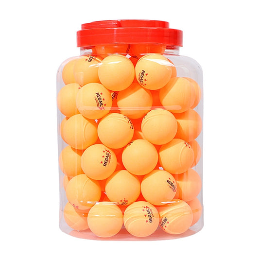 REGAIL 60 PCS Barrel Celluloid Table Tennis Training Ball(Yellow) - Balls by REGAIL | Online Shopping South Africa | PMC Jewellery