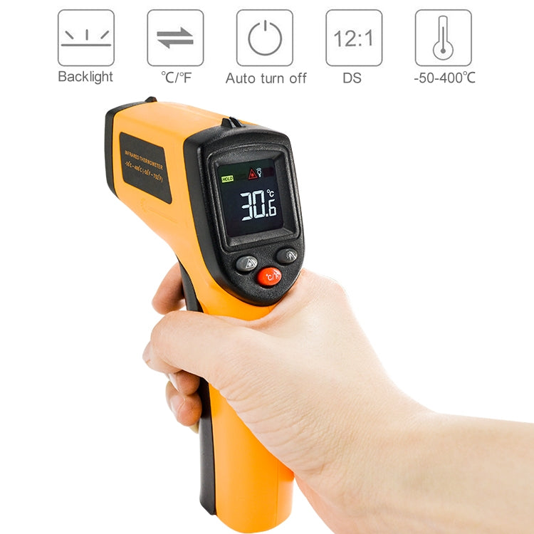 GM333 Portable Digital Laser Point Infrared Thermometer, Temperature Range: -50-400 Celsius Degree - Thermostat & Thermometer by PMC Jewellery | Online Shopping South Africa | PMC Jewellery | Buy Now Pay Later Mobicred