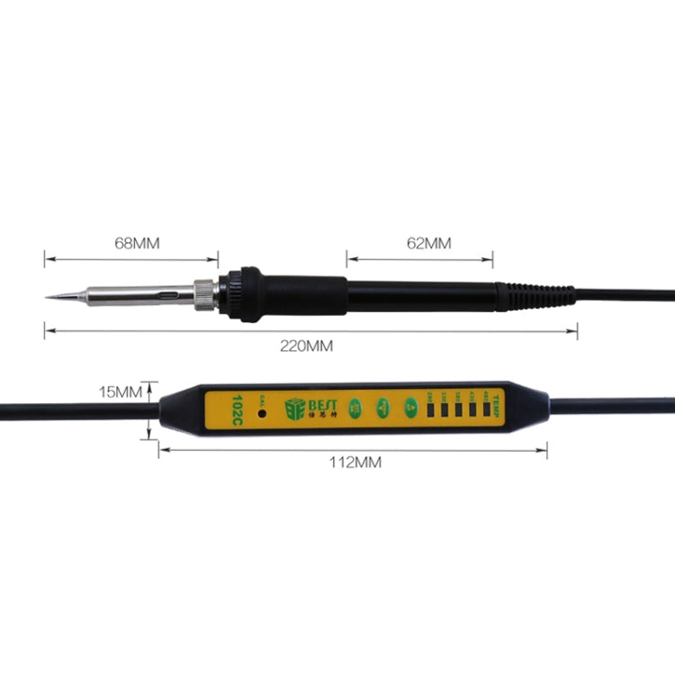 BEST Adjustable Temperature Electric Soldering Iron Welding Solder Station Heat Pencil, EU Plug - free shipping - PMC TechLife - Order now!