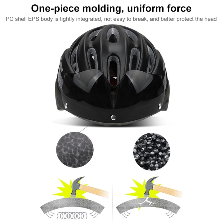 GUB K80 Plus Bike Helmet With Visor And Goggles(Titanium Color) - Protective Helmet & Masks by GUB | Online Shopping South Africa | PMC Jewellery | Buy Now Pay Later Mobicred