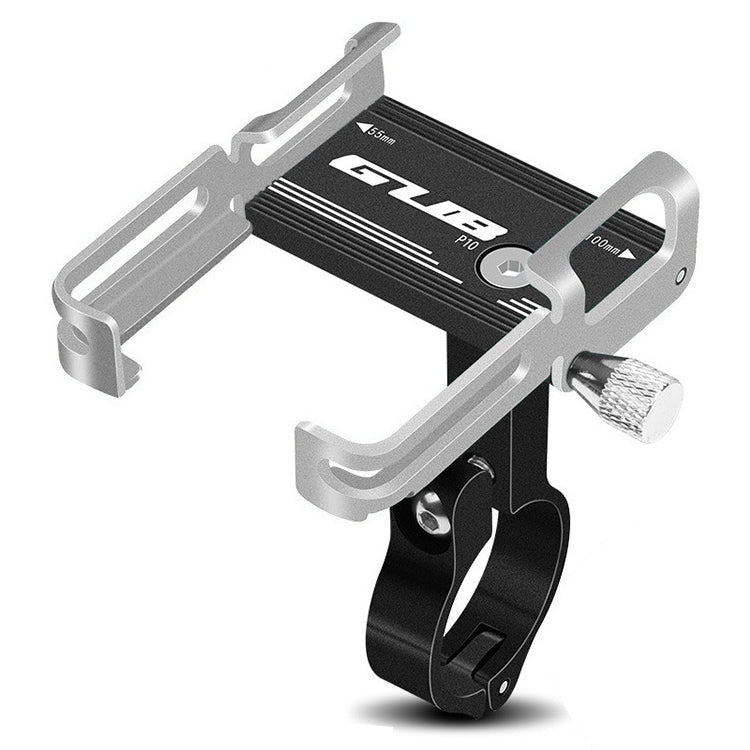 GUB P10 Aluminum Bike Phone Holder(Black Silver) - free shipping - PMC TechLife - Order now!