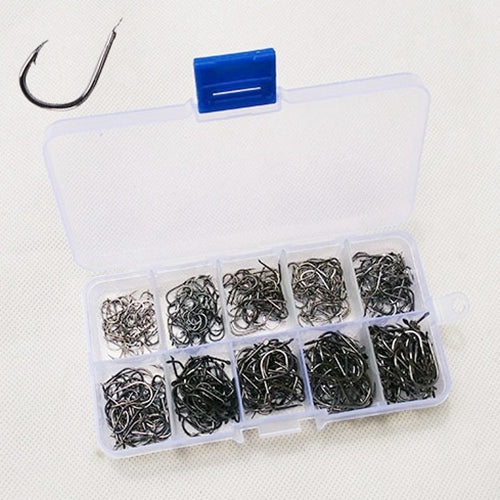 ISE 500 PCS Mixed Size Fish Barbed Hook Fishing Hooks - Fishing Hooks by PMC Jewellery | Online Shopping South Africa | PMC Jewellery | Buy Now Pay Later Mobicred