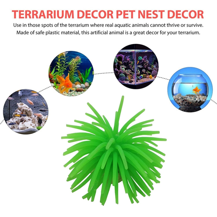 Aquarium Articles Decoration TPR Simulation Sea Urchin Ball Coral, Size: L, Diameter: 13cm(Orange) - free shipping - PMc TechLife - Order now!