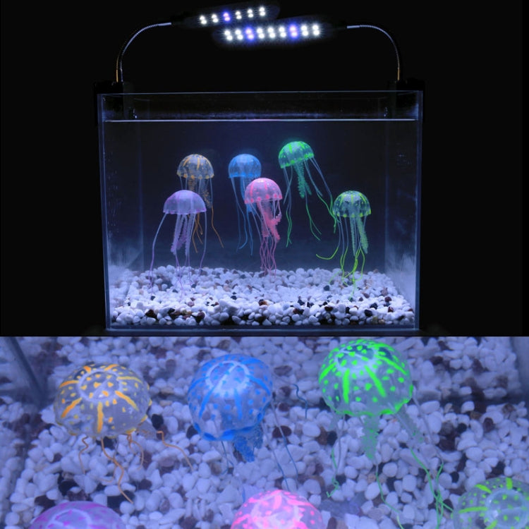 Aquarium Articles Decoration Silicone Simulation Fluorescent Sucker Jellyfish, Size: 5*17cm(Yellow) - free shipping - PMc TechLife - Order now!