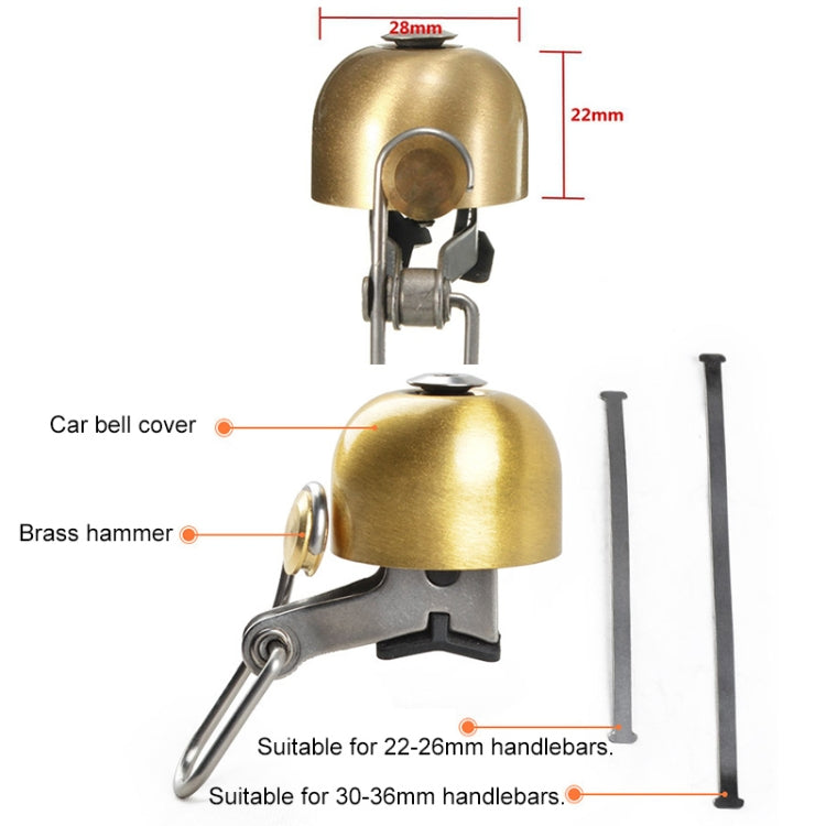 Bicycle Bell Retro Copper Bell Cycling Accessories (brass) - Bicycle Bells by PMC TechLife | Online Shopping South Africa | PMC TechLife