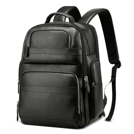 Bopai 851-01981A Top-grain Leather Business Travel Anti-theft Man Backpack, Size: 35x26x44cm - Backpack by Bopai | Online Shopping South Africa | PMC Jewellery | Buy Now Pay Later Mobicred