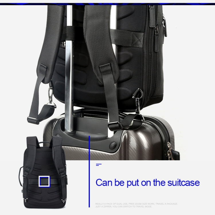 Bopai 751-006561 Large Capacity Business Casual Breathable Laptop Backpack with External USB Interface, Size: 29 x 16 x 44cm(Black) - Backpack by Bopai | Online Shopping South Africa | PMC Jewellery | Buy Now Pay Later Mobicred