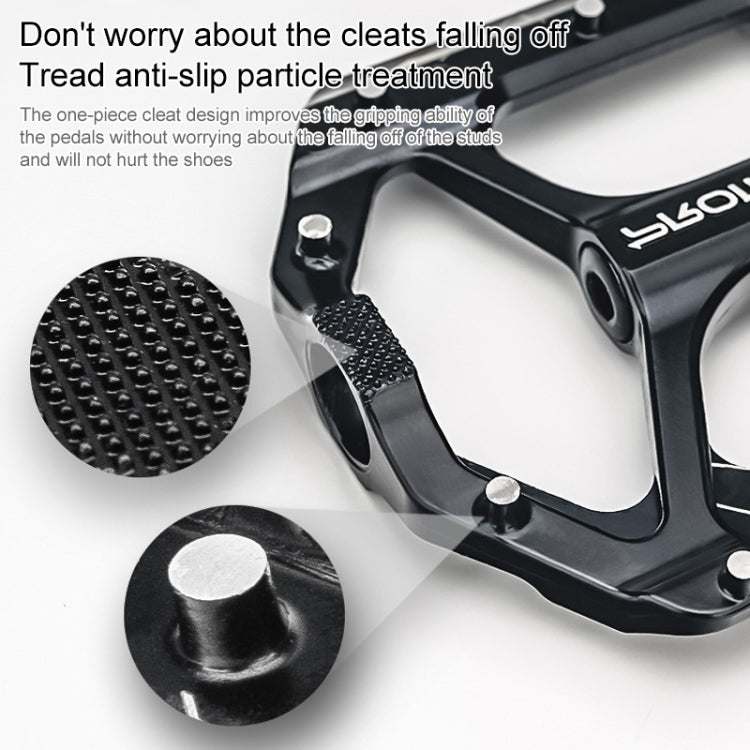 PROMEND PD-M28E 1 Pair Bicycle Aluminum Alloy DU Bearings Pedals with LED - Pedals by PROMEND | Online Shopping South Africa | PMc TechLife | Buy Now Pay Later Mobicred