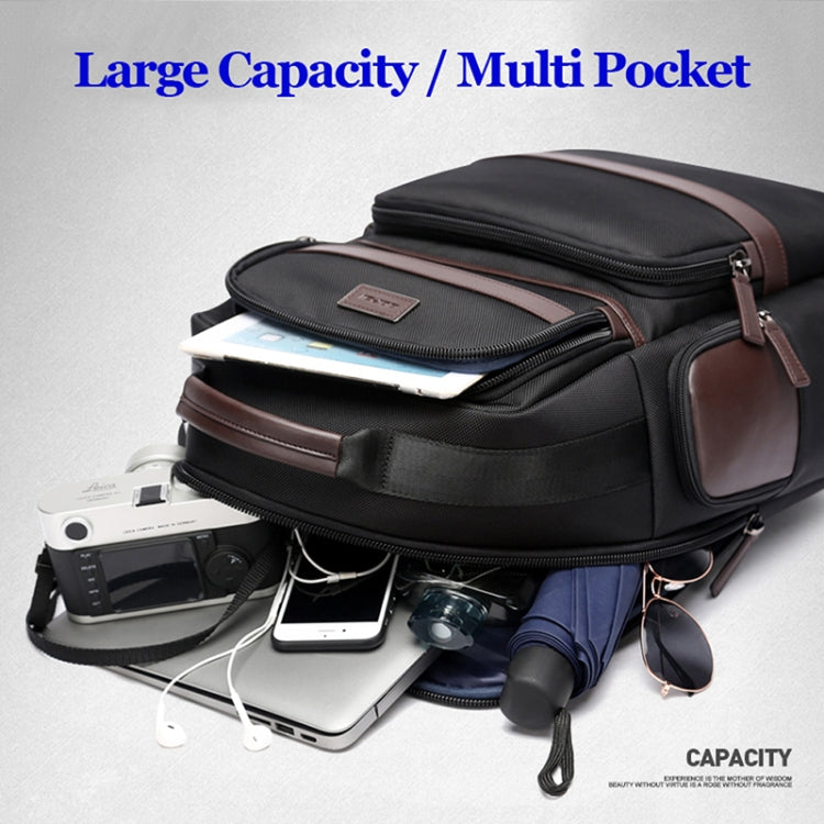 Bopai 751-007301 Business Anti-theft Waterproof Large Capacity Double Shoulder Bag,with USB Charging Port, Size: 28x19x42cm(Black) - 15.6 - 17 inch by Bopai | Online Shopping South Africa | PMC Jewellery | Buy Now Pay Later Mobicred