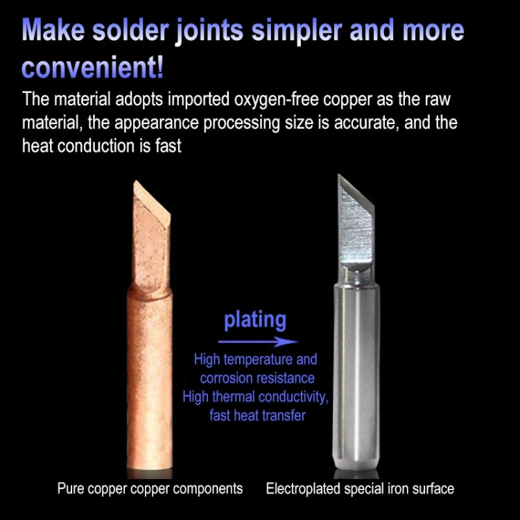 10 PCS 900M-T-1C Small C Type Lead-free Electric Welding Soldering Iron Tips - free shipping - PMC TechLife - Order now!