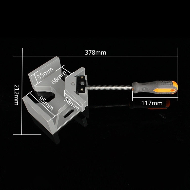 Aluminum Single Handle 90 Degree Right Angle Clamp Angle Clamp Woodworking Frame Clip Right Angle Folder Tool - Clamps by PMC TechLife | Online Shopping South Africa | PMC TechLife | Buy Now Pay Later Mobicred