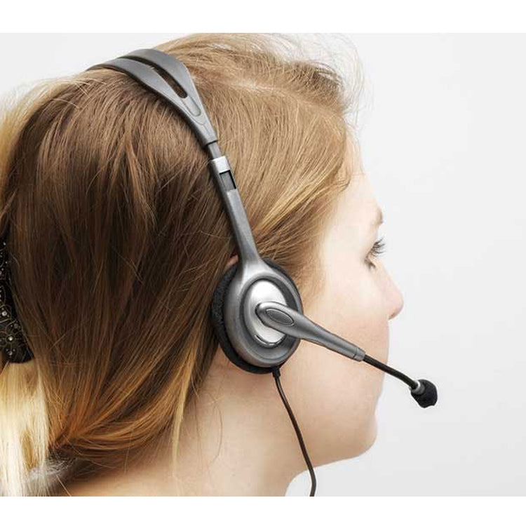 Logitech H110 Dual 3.5mm Audio Plugs Stereo Headset - free shipping - PMC Jewellery - Order now!