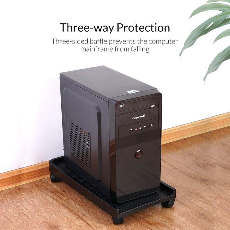 ORICO CPB1-BK-BP Computer Host Bracket with Wheels - free shipping - PMC Jewellery - Order now!