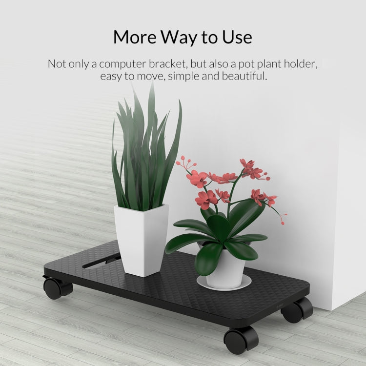 ORICO CPB1-BK-BP Computer Host Bracket with Wheels - free shipping - PMC Jewellery - Order now!