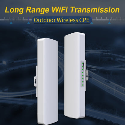 COMFAST CF-E312A Qualcomm AR9344 5.8GHz 300Mbps/s Outdoor ABS Wireless Network Bridge with POE Adapter - Network Hardware by COMFAST | Online Shopping South Africa | PMC Jewellery | Buy Now Pay Later Mobicred