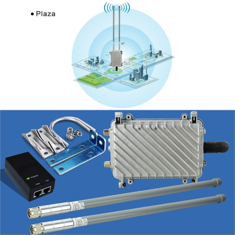COMFAST CF-WA700 Qualcomm AR9341 300Mbps/s Outdoor Wireless Network Bridge with Dual Antenna 48V POE Adapter & AP / Router Mode, Classfication Function, 85 Devices Connecting Synchronously - free shipping - PMC Jewellery - Order now!